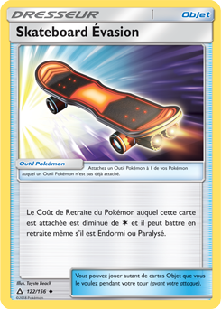 Carte Pokémon Peu commune Skateboard Évasion 122/156 de la série Ultra Prisme