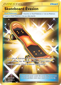 Carte Pokémon Skateboard Évasion 167/156 de la série Ultra Prisme en vente au meilleur prix