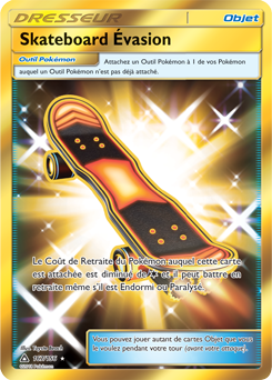 Carte Pokémon Objet Gold SL Skateboard Évasion 167/156 de la série Ultra Prisme