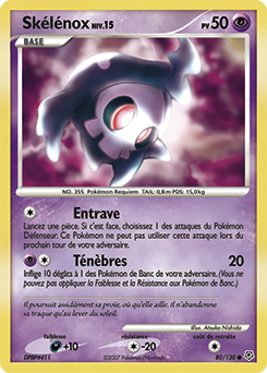 Carte Pokémon Commune Skelénox 80/130 de la série Diamant & Perle