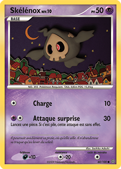 Carte Pokémon Commune Skélénox 60/100 de la série Tempête