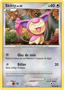 Carte Pokémon Skitty 93/127 de la série Platine en vente au meilleur prix