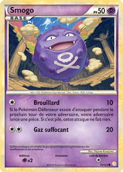 Carte Pokémon Commune Smogo 70/123 de la série HeartGold SoulSilver
