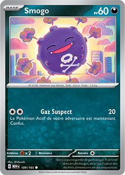 Carte Pokémon Smogo 109/165 de la série 151 en vente au meilleur prix