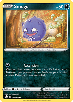 Carte Pokémon Smogo 041/072 de la série Destinées Radieuses en vente au meilleur prix