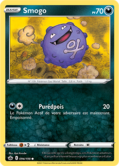 Carte Pokémon Smogo 94/198 de la série Règne de Glace en vente au meilleur prix