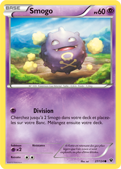 Carte Pokémon Smogo 27/124 de la série Impact des Destins en vente au meilleur prix