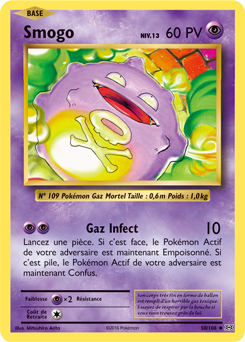 Carte Pokémon Commune Smogo 50/108 de la série Évolutions