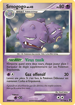 Carte Pokémon Rare Smogogo 31/106 de la série Duels au Sommet