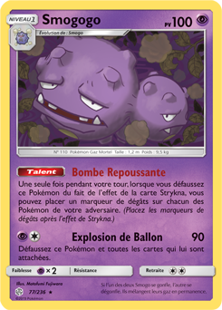 Carte Pokémon Smogogo 77/236 de la série Éclipse Cosmique en vente au meilleur prix