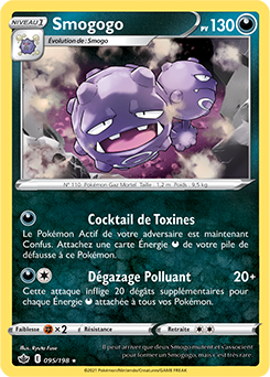 Carte Pokémon Smogogo 95/198 de la série Règne de Glace en vente au meilleur prix