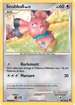 Carte Pokémon Commune Snubbull 84/106 de la série Duels au Sommet