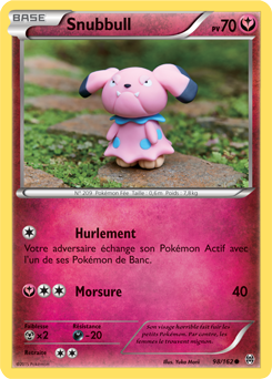 Carte Pokémon Commune Snubbull 98/162 de la série Impulsion Turbo