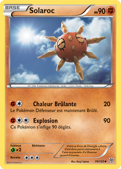 Carte Pokémon Solaroc 74/135 de la série Tempête Plasma en vente au meilleur prix