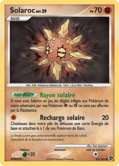 Carte Pokémon Solaroc 85/106 de la série Duels au Sommet en vente au meilleur prix