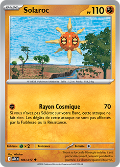 Carte Pokémon Solaroc 106/217 de la série Héros Transcendants en vente au meilleur prix
