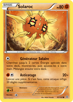 Carte Pokémon Solaroc 83/160 de la série Primo Choc en vente au meilleur prix