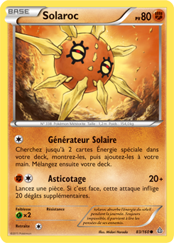 Carte Pokémon Commune Solaroc 83/160 de la série Primo Choc