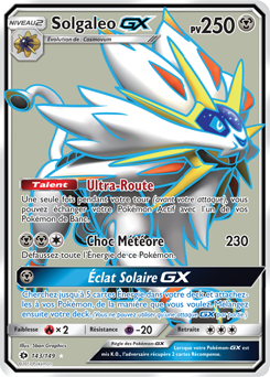 Carte Pokémon Solgaleo GX 143/149 de la série Soleil & Lune en vente au meilleur prix