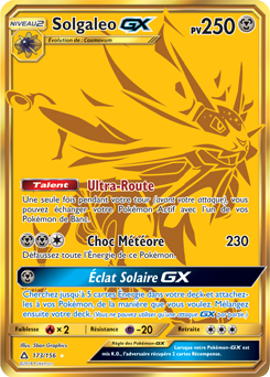 Carte Pokémon Solgaleo GX 173/156 de la série Ultra Prisme en vente au  meilleur prix