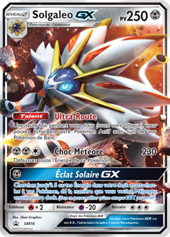 Carte Pokémon Promo Solgaleo GX SM16 de la série Promos Soleil et Lune