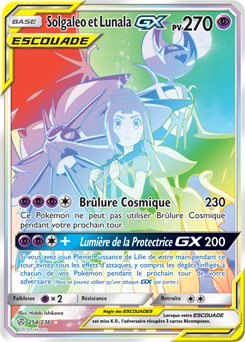 Carte Pokémon Solgaleo Lunala GX 254/236 de la série Éclipse Cosmique en vente au meilleur prix