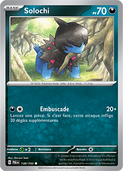 Carte Pokémon Solochi 138/193 de la série Évolutions à Paldea en vente au meilleur prix