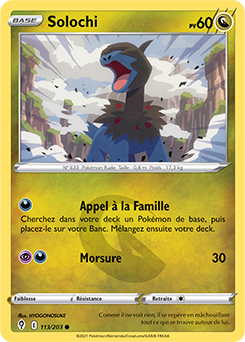 Carte Pokémon Solochi 113/203 de la série Évolution Céleste en vente au meilleur prix