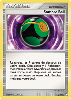 Carte Pokémon Peu commune Sombre Ball 110/123 de la série Trésors Mystérieux