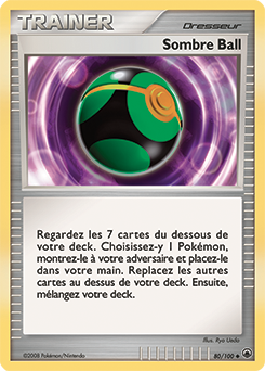 Carte Pokémon Sombre Ball 80/100 de la série Aube Majestueuse en vente au meilleur prix