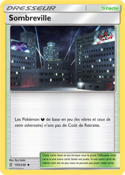 Carte Pokémon Peu commune Sombreville 193/236 de la série Harmonie des Esprits
