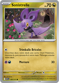 Carte Pokémon Sonistrelle 156/217 de la série Héros Transcendants en vente au meilleur prix