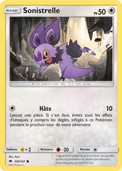 Carte Pokémon Sonistrelle 109/147 de la série Ombres Ardentes en vente au meilleur prix