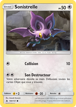 Carte Pokémon Sonistrelle 100/131 de la série Lumière Interdite en vente au meilleur prix