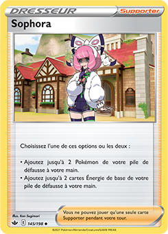 Carte Pokémon Sophora 145/198 de la série Règne de Glace en vente au meilleur prix