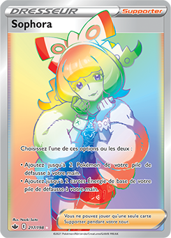 Carte Pokémon Sophora 217/198 de la série Règne de Glace en vente au meilleur prix