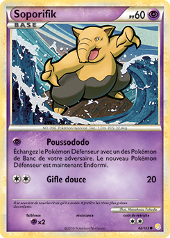 Carte Pokémon Commune Soporifik 62/123 de la série HeartGold SoulSilver