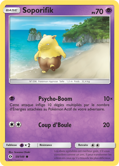 Carte Pokémon Soporifik 59/149 de la série Soleil & Lune en vente au meilleur prix
