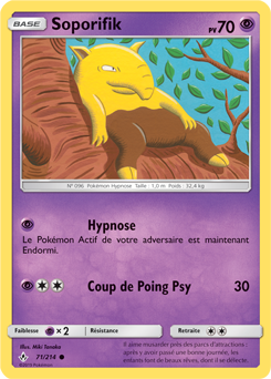 Carte Pokémon Soporifik 71/214 de la série Alliance Infallible en vente au meilleur prix