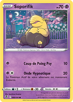 Carte Pokémon Communes Soporifik 060/195 de la série Tempête Argentée