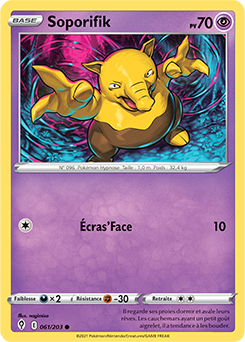 Carte Pokémon Communes Soporifik 61/203 de la série Évolution Céleste