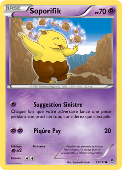 Carte Pokémon Commune Soporifik 35/111 de la série Poings Furieux