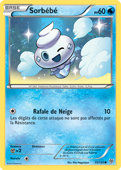 Carte Pokémon Sorbébé 35/135 de la série Tempête Plasma en vente au meilleur prix