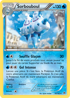 Carte Pokémon Rare Sorbouboul 45/162 de la série Impulsion Turbo