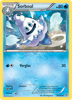 Carte Pokémon Sorboul 36/135 de la série Tempête Plasma en vente au meilleur prix