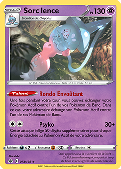 Carte Pokémon Sorcilence 73/198 de la série Règne de Glace en vente au meilleur prix