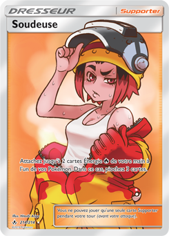 Carte Pokémon Soudeuse 214/214 de la série Alliance Infallible en vente au meilleur prix
