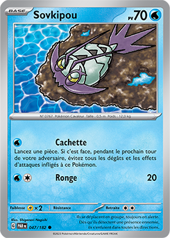 Carte Pokémon Communes Sovkipou 47/182 de la série Faille Paradoxe