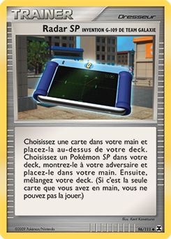 Carte Pokémon Peu commune SP Radar 96/111 de la série Rivaux Émergents
