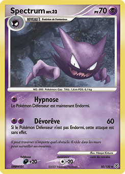 Carte Pokémon Peu commune Spectrum 50/130 de la série Diamant & Perle